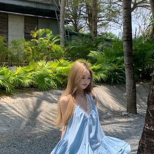 女 性感不规则吊带V领连衣裙 蕾丝背心 高腰半身裙裤 裙套装