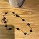 choker tver Acc韩代黑色哑光编织花脖链 项链锁骨链OT链