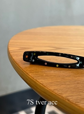 tver Acc韩国代购七彩星辰几何发夹 刘海夹发饰新轻奢百搭