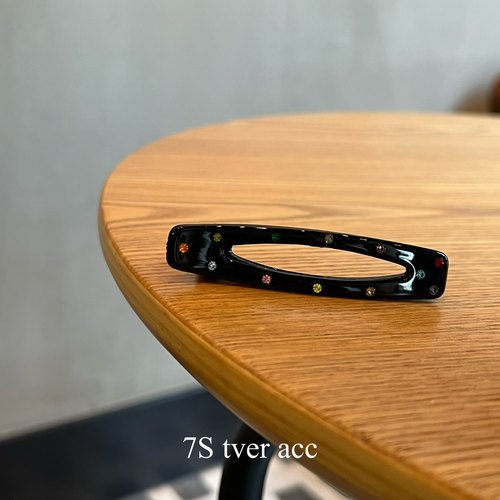 tver Acc韩国代购七彩星辰几何发夹 刘海夹发饰新轻奢百搭