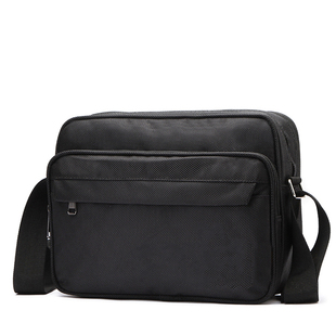 春の派男士卖货送货业务工作单肩斜挎包中号夹层快递员物流专用包