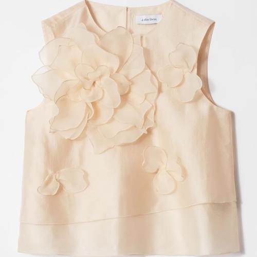 现货&OTHER STORIES无袖花朵贴花上衣2025春季新款PA1265851001