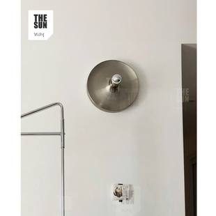 Spaceage中古70s包豪斯吸顶灯飞碟UFO装 饰壁灯过道工作室卧室灯具