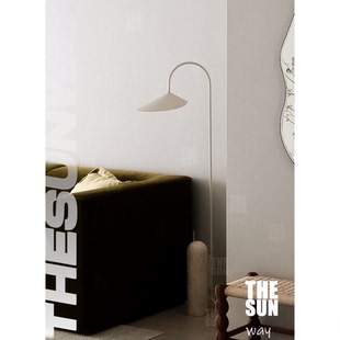 复古法式 简约北欧美式 设计师款 丹麦Arum大理石钓鱼落地灯立式