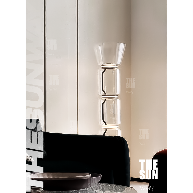 意大利书房卧室餐厅客厅玻璃现代简约别墅创意新款落地灯 - 封面