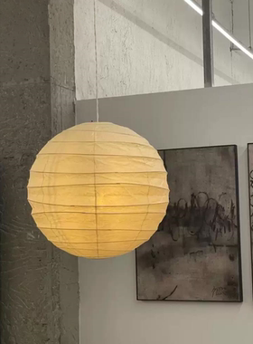 日式野口勇Akari法式中古卧室灯设计师诧寂风民宿纸质客餐厅吊灯