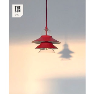 法国北欧吊灯后现代白色简约客餐厅床头包豪斯经典 餐桌岛台餐吊