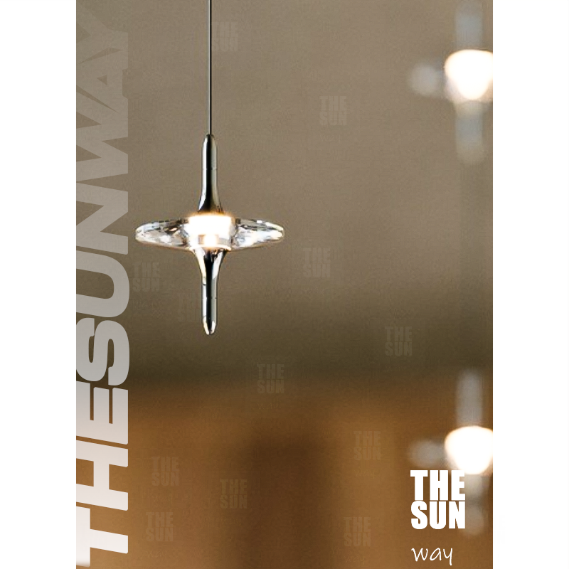 意式屏风楼梯吊灯法式轻奢高级氛围感床头玄关装饰多头水晶小吊