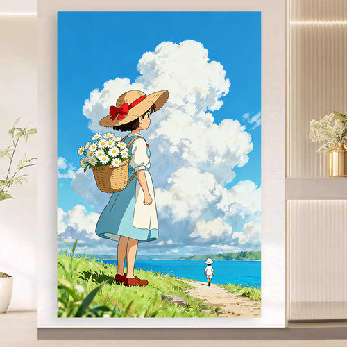 唯美天空治愈系自粘背景墙贴宿舍卧室墙面装饰墙贴画墙纸壁画贴纸