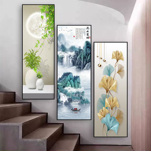 客厅玄关贴画墙贴装饰遮丑自粘壁画背景墙客厅走廊过道贴纸画立体