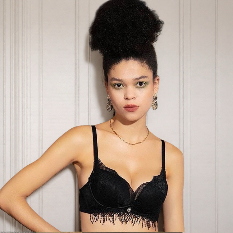 布迪设计克拉恋人3/4下厚上薄适合小胸聚拢无钢圈文胸BMBWA001