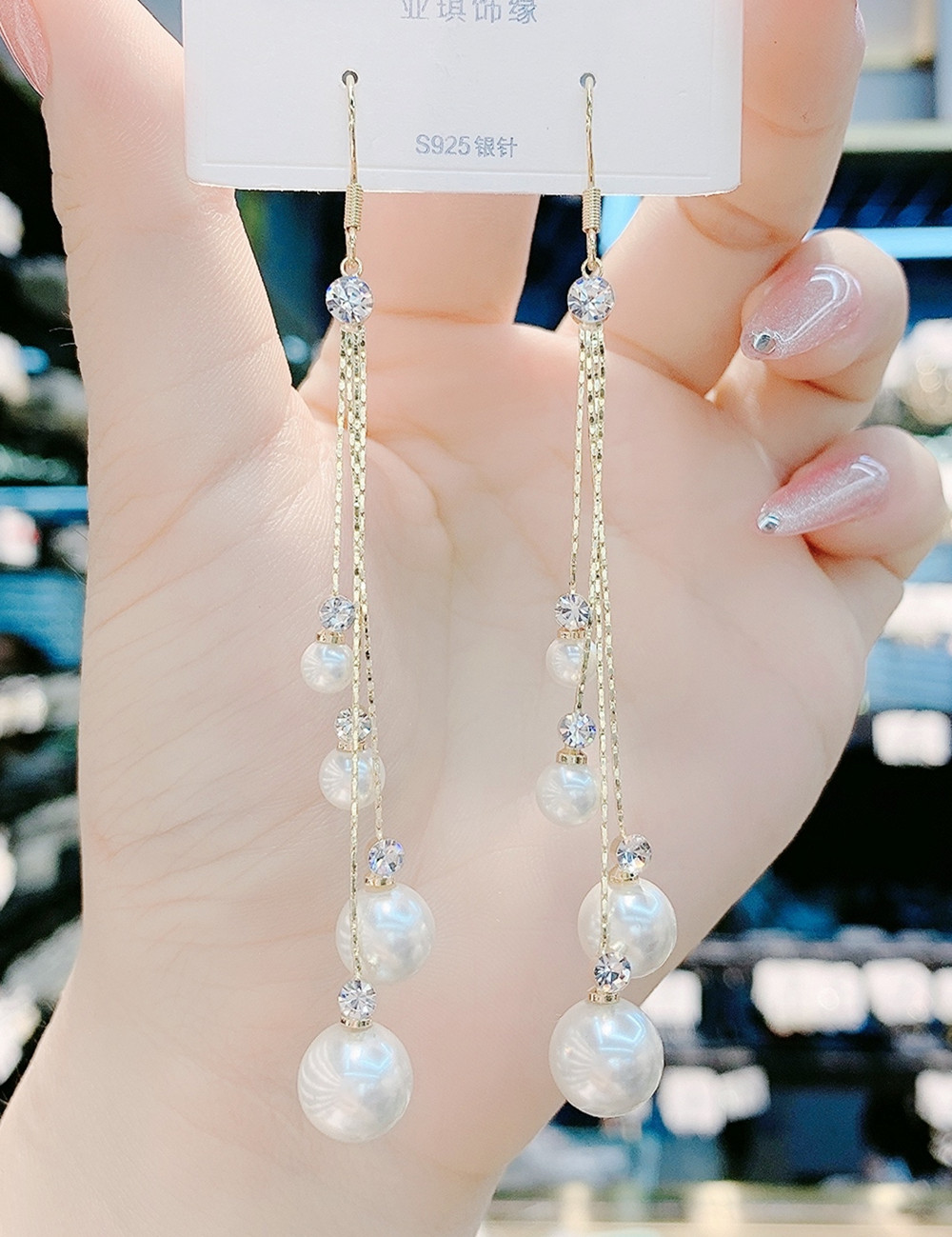 日韩新潮款高级感大气质网红珍珠