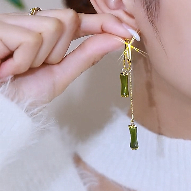 竹节耳环s925银针新款潮女小众设计高级感轻奢冷淡风耳饰气质名媛,饰品/流行首饰/时尚饰品新,耳环,淘宝优惠券,粉丝福利购,淘宝优惠卷