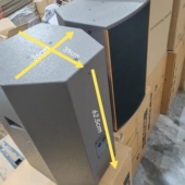 新高端10寸12寸音箱空箱体rf款 桦木夹板喷漆做工音箱空壳配件齐