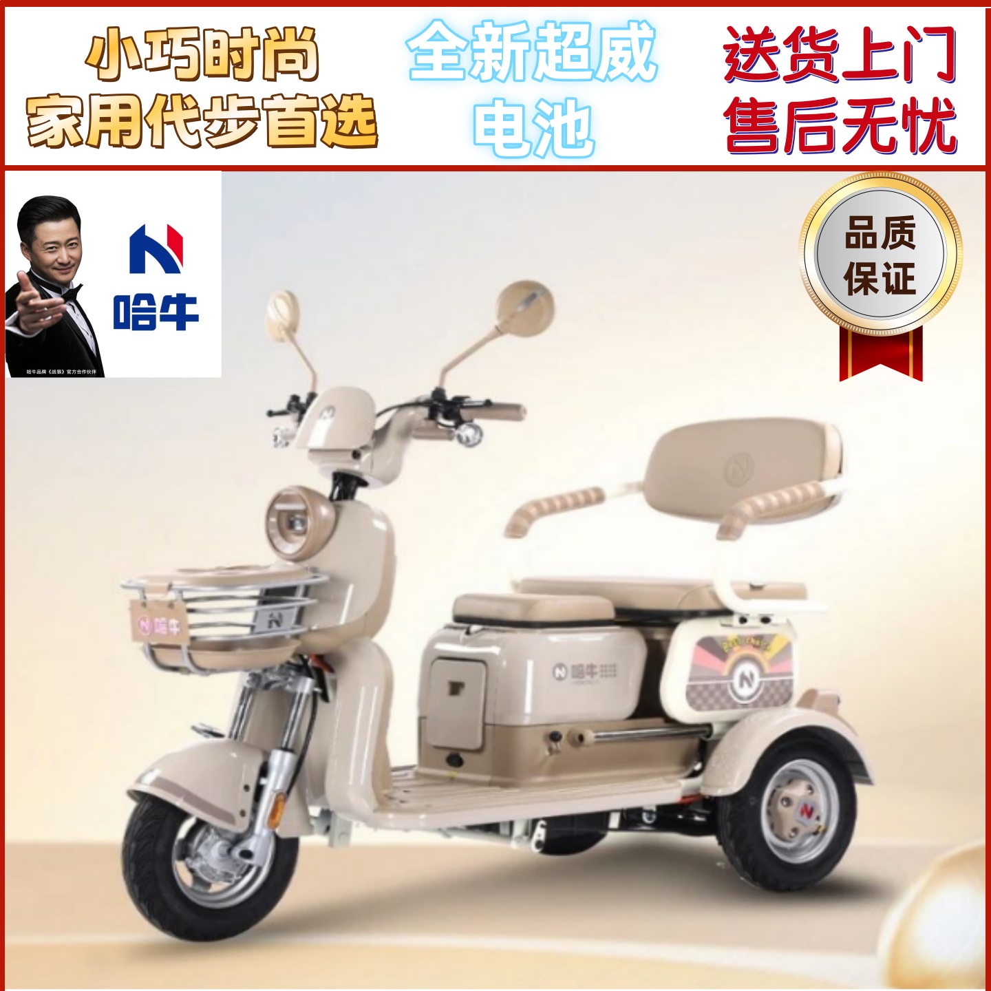 哈牛N6迷你小巧女士三轮车