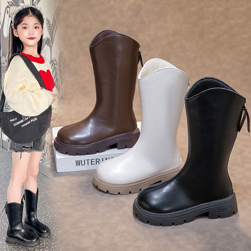 女童靴子2025新款秋冬加绒长靴儿童单靴长筒靴小女孩高筒靴马丁靴,童鞋/婴儿鞋/亲子鞋,皮靴,淘宝优惠券,粉丝福利购,淘宝优惠卷