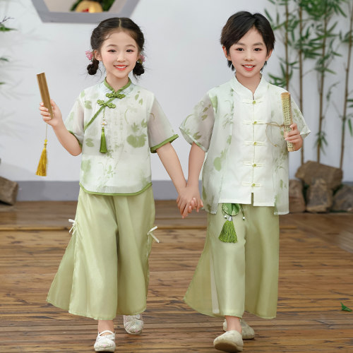 六一儿童汉服男童小学生表演服