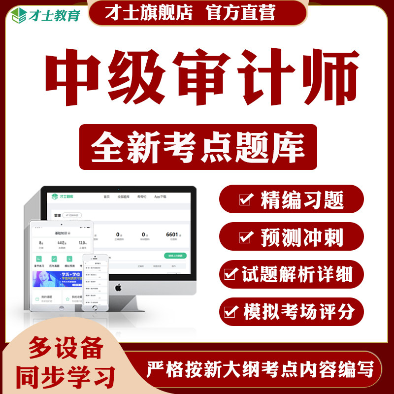 2026中级审计师考试题库专业相关知识理论与实务教材历年真题资料