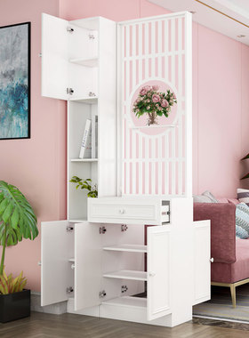 简约现代屏风隔断客厅正对大门双面玄关柜酒柜入户进门厅窄鞋柜