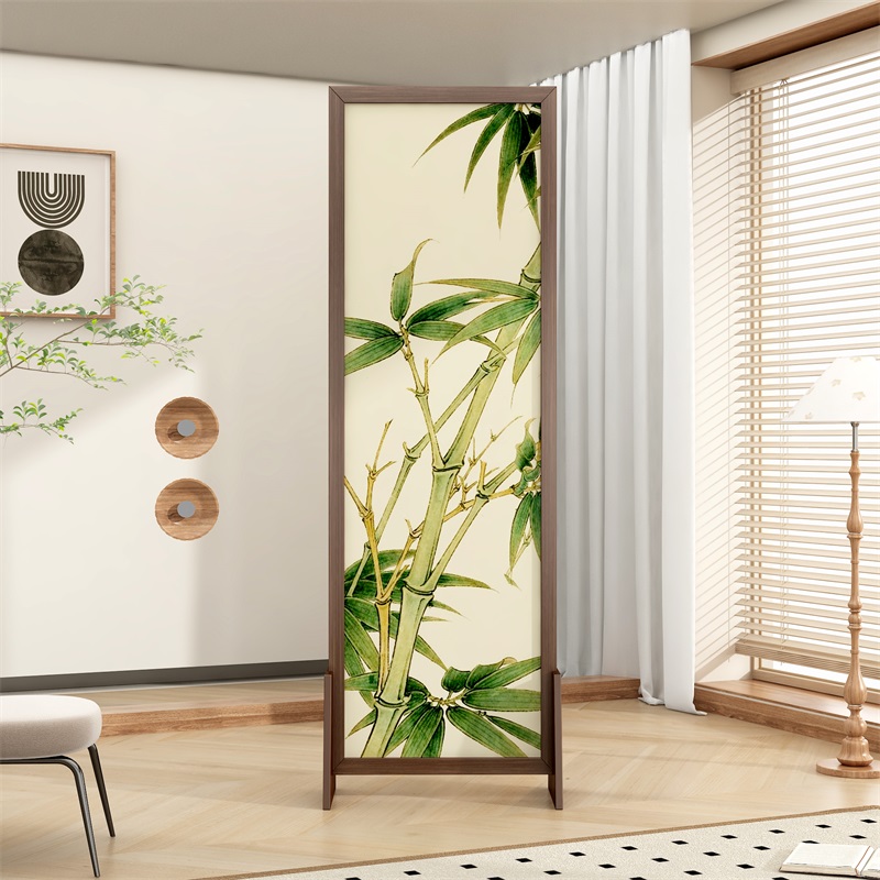 2025年新款实木折叠屏风隔断可移动玄关客厅办公会议室遮挡新中式