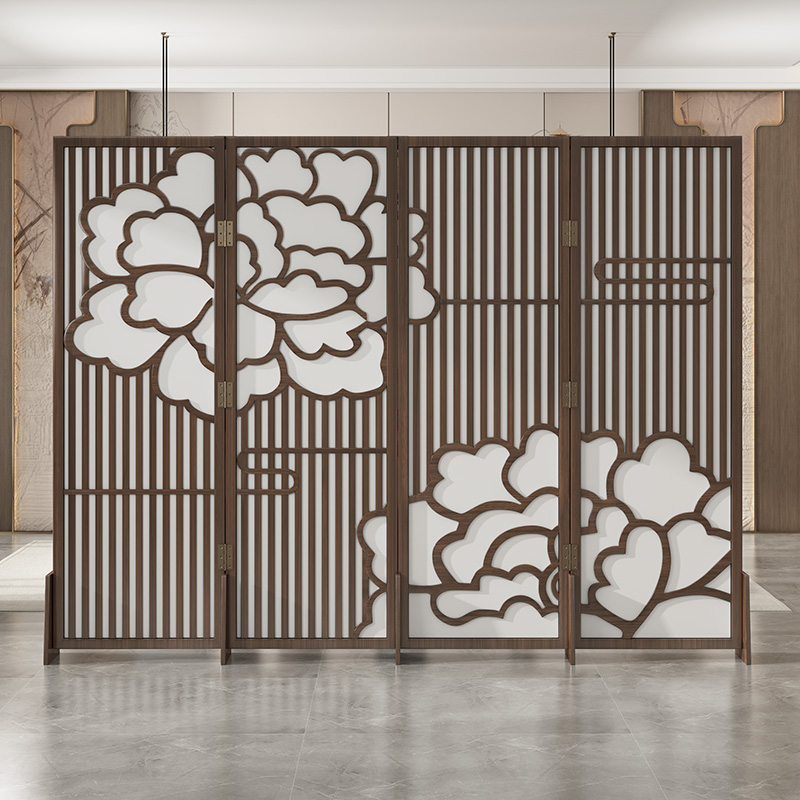 新中式雕花屏风隔断多色可选