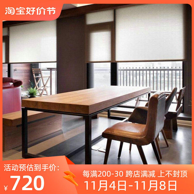 loft家用桌子写字简易办公桌电脑台式桌简约现代美式家具实木书桌怎么样,好用不?