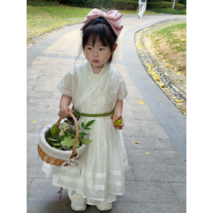 花念华 大明公主女童明制贴里汉服裙古装国风新中式汉服古风