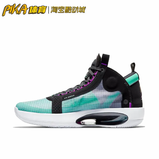 Air Jordan 34 zoom air 黑绿 缓震支撑实战篮球鞋 AR3240-400 KY 运动鞋new 篮球鞋 原图主图