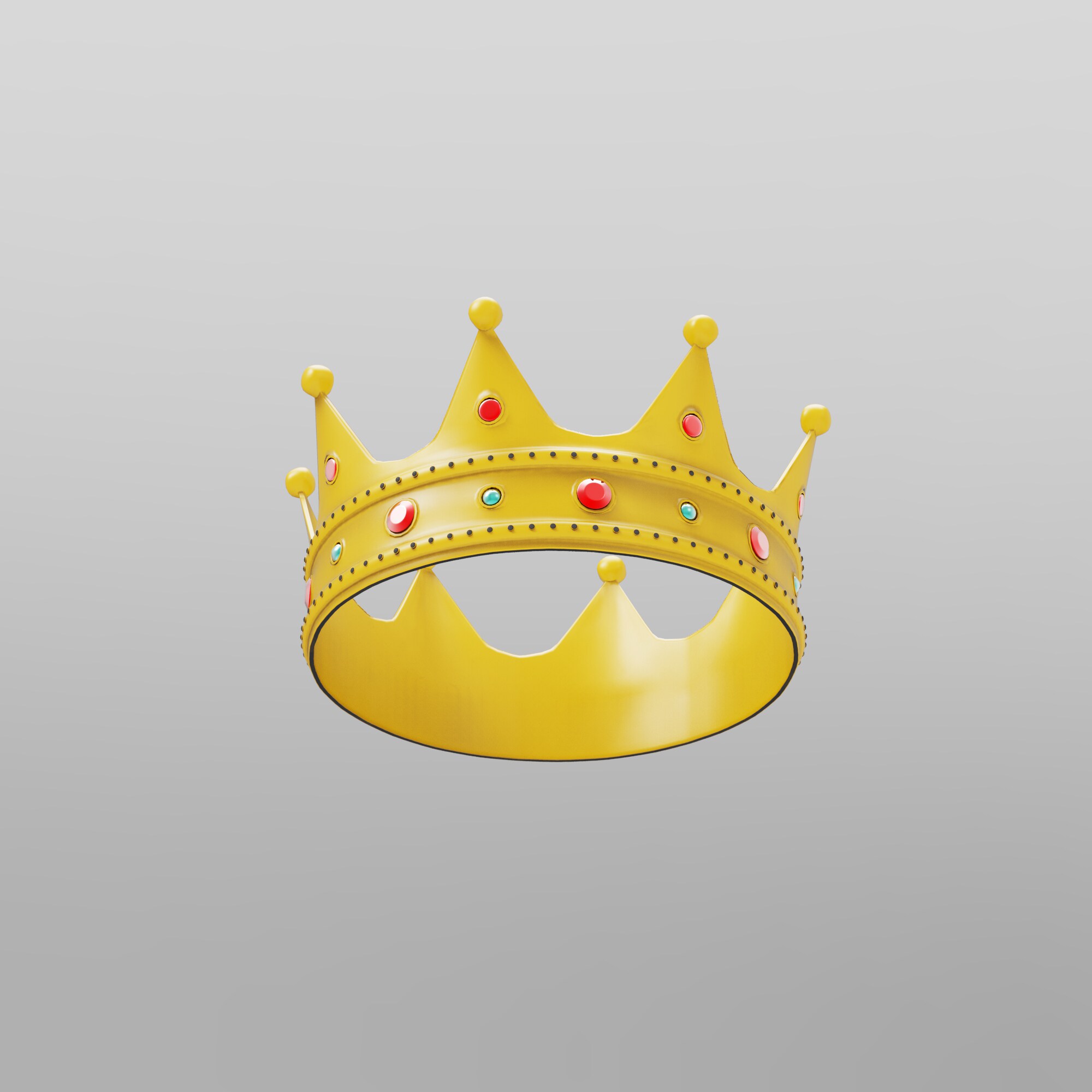 王冠3d模型设计素材 国王皇冠 黄金场景素材 工业产品设计 犀牛