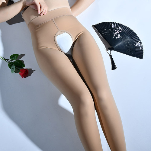 水光袜连裤袜女开裆秋冬保暖光腿