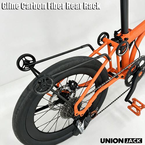 UJ小布折叠车Gline改装碳纤维轻量化货架 易行轮行李架20寸碟刹