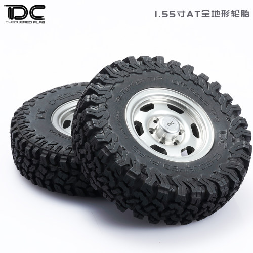 DC模型1比10ATmt全地形1.55寸87mm攀爬轮胎防脱带海绵DC-50856