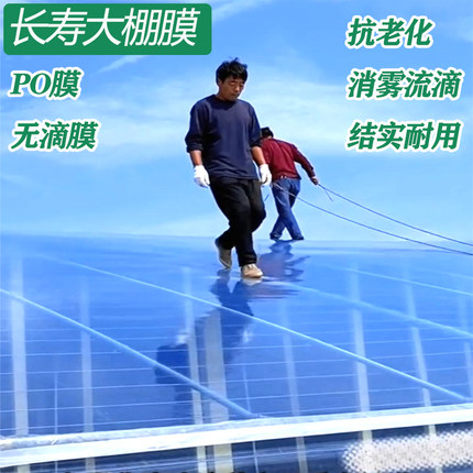 po膜塑料塑料布塑料薄膜大棚膜透明加厚防晒农膜抗老化特厚农用