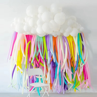 小太子260魔术气球长条造型儿童生日幼儿园教室场景布置100支加厚