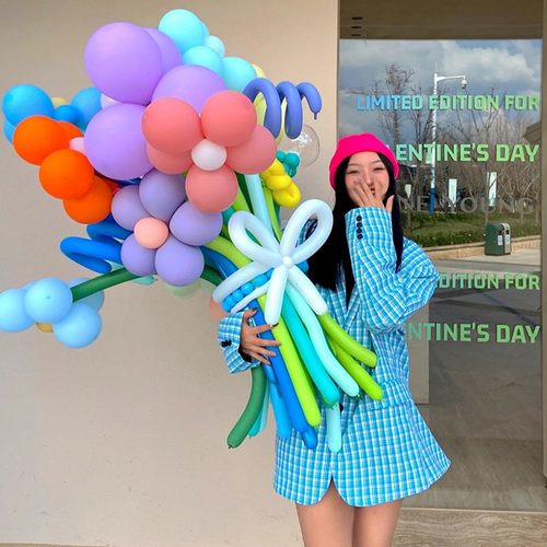 ins网红小雏菊造型气球花朵道具