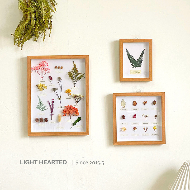 手作装饰画照片墙相框日礼物标本