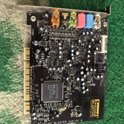 议价，创新Audigy 4 SB0610独立声卡 主板是PCI大卡，维修
