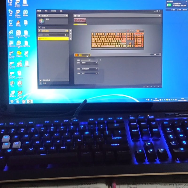 议价美商海盗船 机械键盘 K70 LUX RGP0021 测试过维修