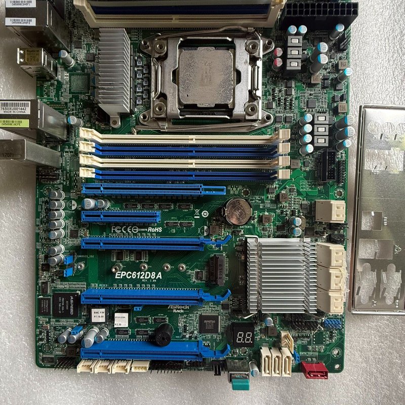 华擎永擎EPC612D8A单路服务器主板,带E5-2670V