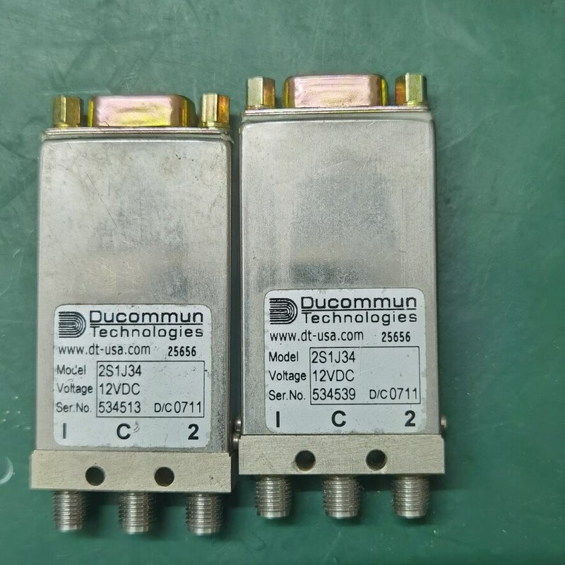 议价美国DUCOMMUN 2S1J34射频同轴开关12V维修