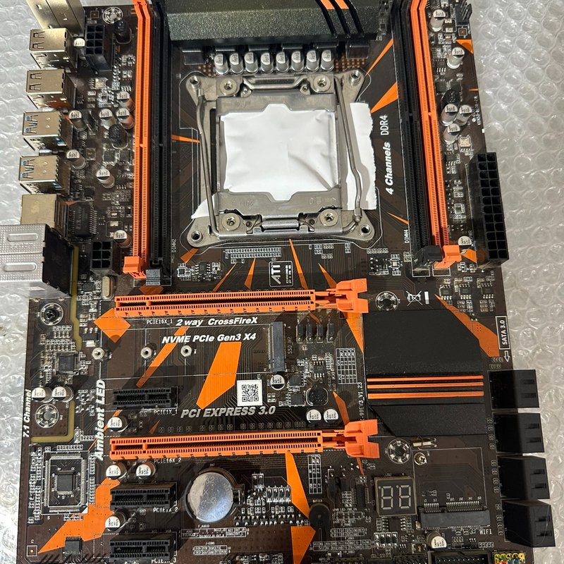 议价映泰ZX-99EV3主板，支持DDR4内存，无挡板成色如图，维修