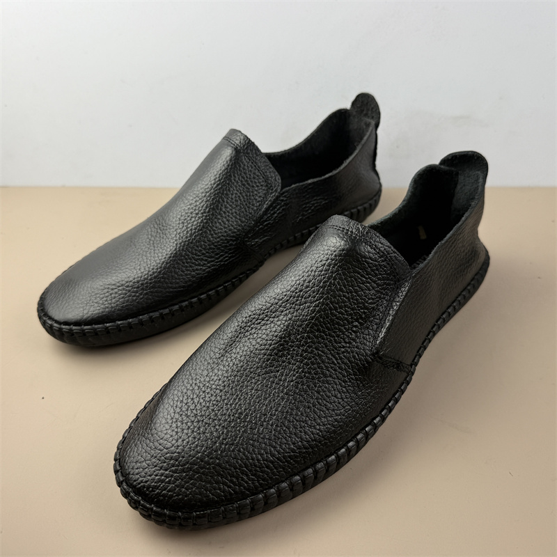 一脚蹬时尚百搭真皮撤柜舒适