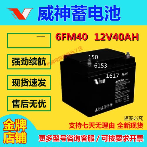 VISION威神蓄电池6FM401