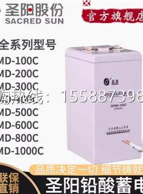 原装圣阳蓄电池GFMD-2V100A200AH300AH400AH500A600A800A 通信UPS