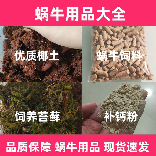 蜗牛饲料椰土苔藓补钙粉葡萄糖粉