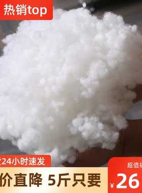 珍珠棉填充棉高弹纤维丝棉抱枕靠垫颗粒棉花填充物pp棉太空蓬松棉
