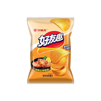 好丽友加勒比烤翅味原切薯片45g