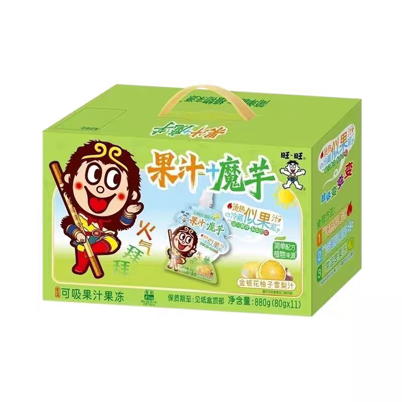 旺旺可吸果汁魔芋果冻礼盒880g