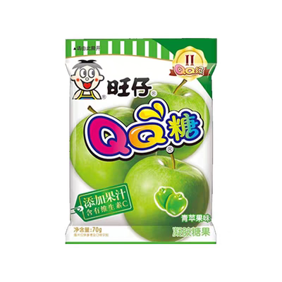 旺旺QQ糖青苹果味凝胶糖果70g