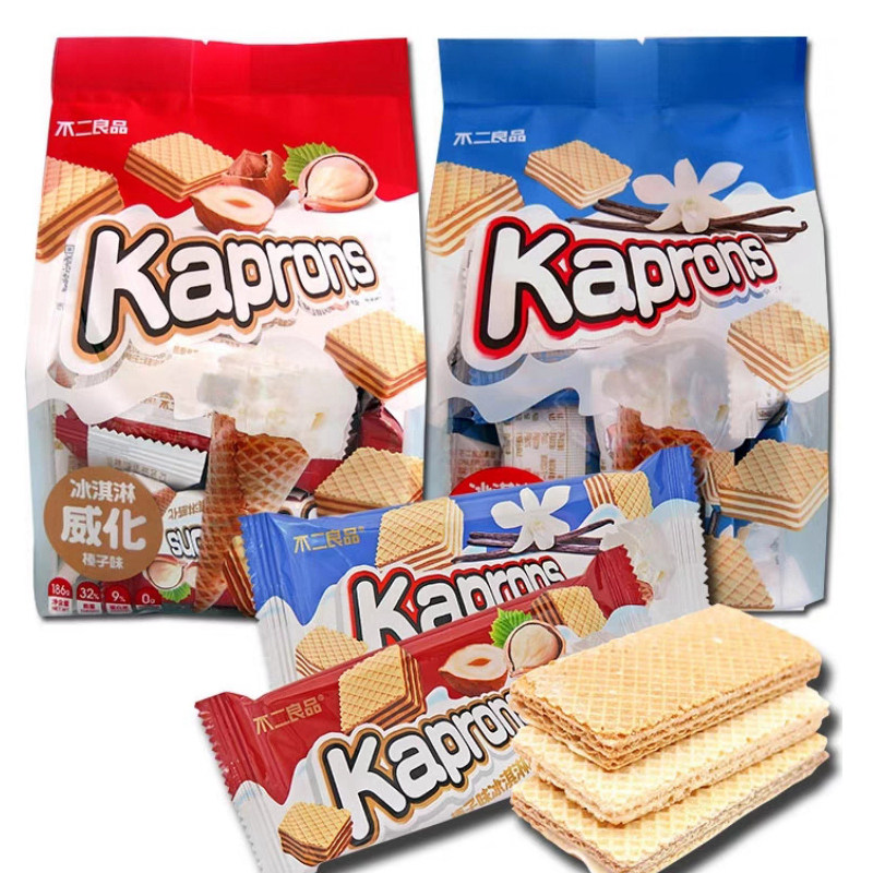 香港不二良品生椰拿铁威化饼180g图片